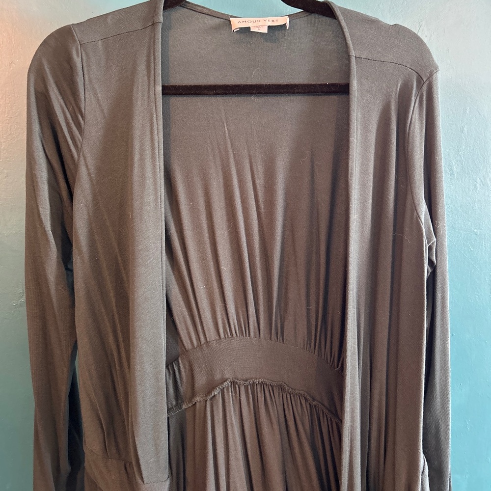Amour Vert Green wrap dress